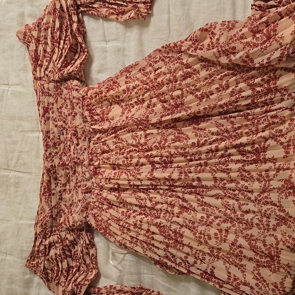 Olivaceous Red Floral Maxi Dress Size S - Picture 8 of 12